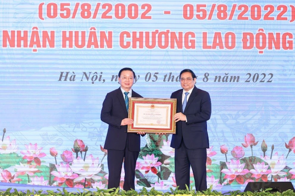 Thủ tướng Chính phủ Phạm Minh Chính dự Lễ kỷ niệm 20 năm thành lập Bộ Tài nguyên và Môi trường -0
