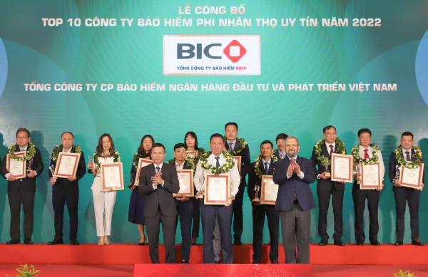 Lần thứ 7 liên tiếp, BIC được vinh danh là công ty bảo hiểm phi nhân thọ uy tín nhất Việt Nam  -0