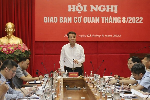 Tổng Giám đốc BHXH Việt Nam Nguyễn Thế Mjanh phát biểu tại Hội nghị