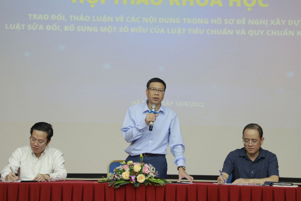Thứ trưởng Bộ Khoa học và Công nghệ Lê Xuân Định chủ trì hội thảo