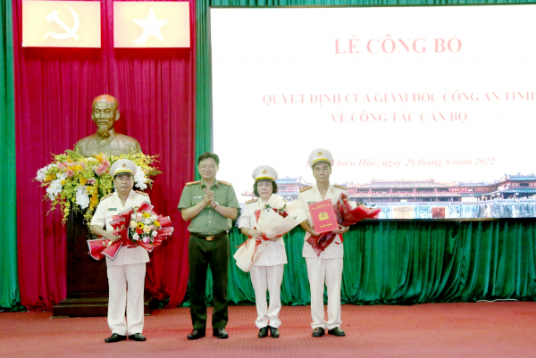 Điều động nhiều cán bộ lãnh đạo Công an tỉnh Thừa Thiên Huế -0