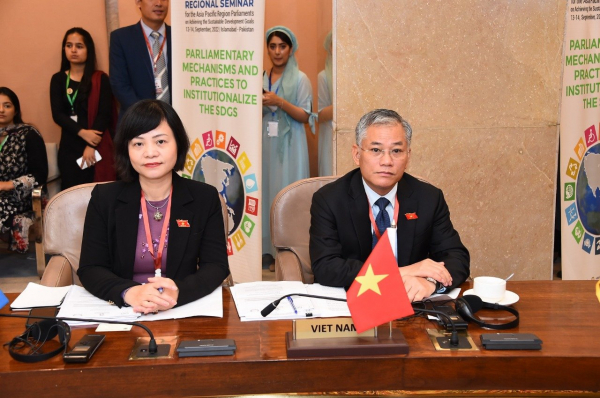 Đoàn ĐBQH Việt Nam dự Hội nghị nghị viện khu vực châu Á - Thái Bình Dương về SDGs tại Pakistan -0