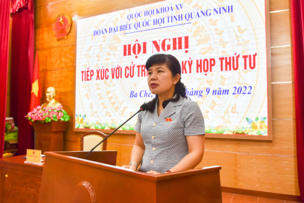Đoàn ĐBQH tỉnh Quảng Ninh tiếp xúc cử tri trước Kỳ họp thứ Tư, Quốc hội Khóa XV -0