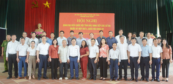 Đoàn ĐBQH tỉnh Bắc Ninh tiếp xúc cử tri trước Kỳ họp thứ Tư, Quốc hội Khóa XV -0