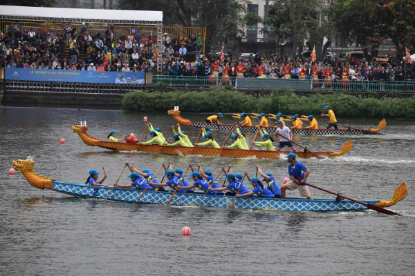 Giải Bơi chải thuyền rồng Hà Nội mở rộng năm 2022 -0