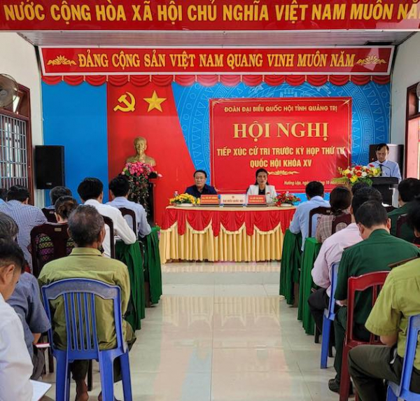 Đoàn Đại biểu Quốc hội tỉnh Quảng Trị tiếp xúc cử tri tại huyện Hướng Hoá