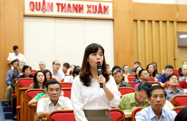 Cử tri quận Thanh Xuân gửi kiến nghị tới các đại biểu Quốc hội TP. Hà Nội