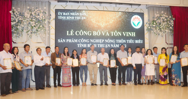 Bình Thuận công bố và tôn vinh sản phẩm công nghiệp nông thôn tiêu biểu -0