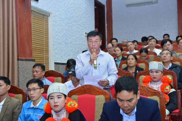 Đoàn ĐBQH tỉnh Tuyên Quang tiếp xúc cử tri huyện Lâm Bình -0