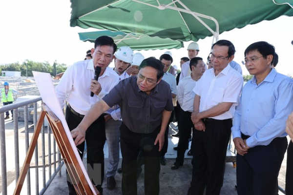 Thủ tướng Phạm Minh Chính khảo sát các dự án phát triển hạ tầng tại TP. Hồ Chí Minh -0