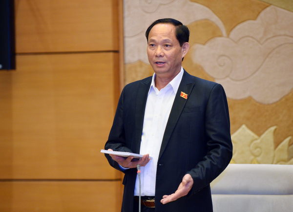 Phó Chủ tịch Quốc hội, Thượng tướng Trần Quang Phương phát biểu tại Hội nghị - Hoàng Ngọc