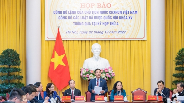 Phó Chủ nhiệm Văn phòng Chủ tịch Nước Phạm Thanh Hà phát biểu tại cuộc họp báo