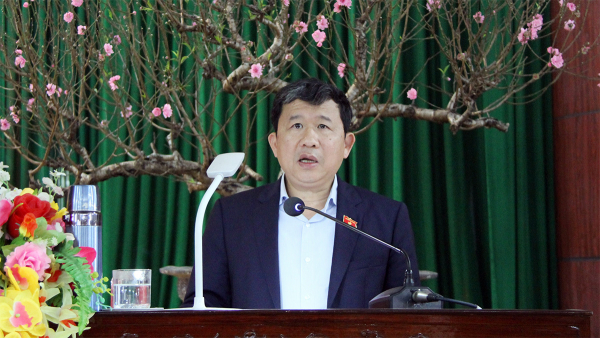 Chủ nhiệm Ủy ban Đối ngoại Vũ Hải Hà tặng quà tết gia đình chính sách tại Nam Định -2