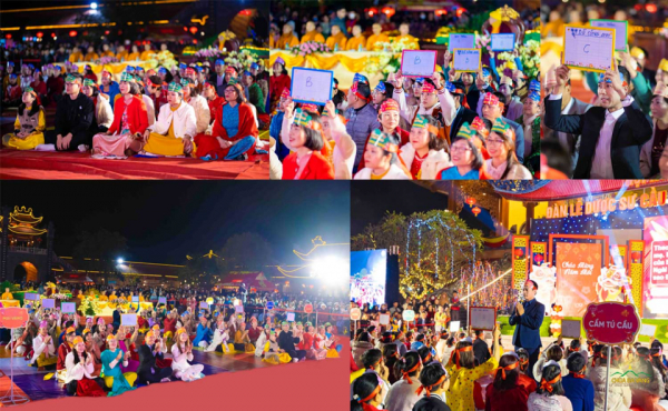 Những hình ảnh ấn tượng trong đêm giao thừa chào xuân Quý Mão tại chùa Ba Vàng -0