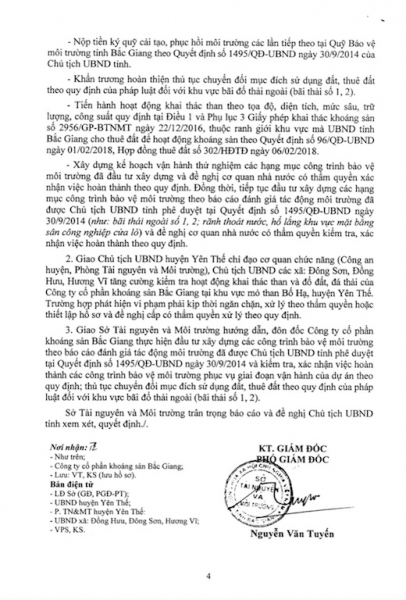 Vụ khởi tố dàn lãnh đạo Công ty CP Khoáng sản Bắc Giang: Hé lộ những văn bản bất thường liên quan mỏ than Bố Hạ