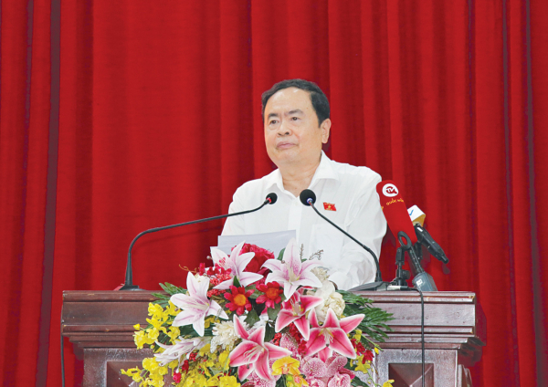Phó Chủ tịch Thường trực Quốc hội Trần Thanh Mẫn tiếp xúc cử tri tại huyện Châu Thành A, Hậu Giang -0