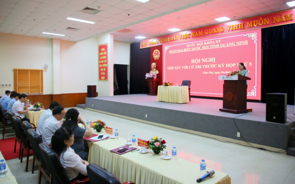 Đoàn ĐBQH tỉnh Quảng Ninh tiếp xúc cử tri trước Kỳ họp thứ Năm, Quốc hội Khóa XV -0