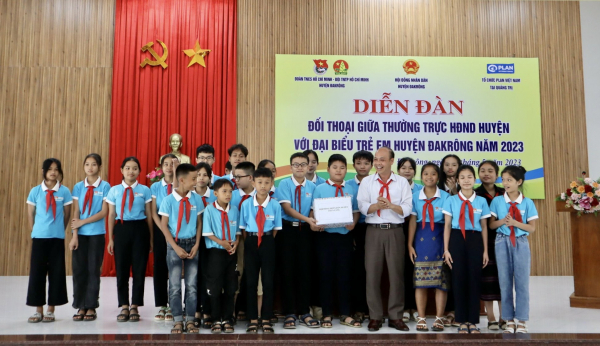H. Đakrông, Quảng Trị: Đối thoại giữa Thường trực HĐND huyện với đại biểu trẻ em -0