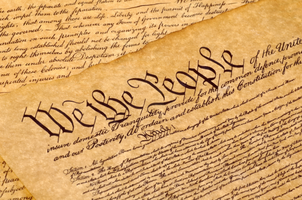 Hiến pháp Mỹ . Nguồn: Getty images