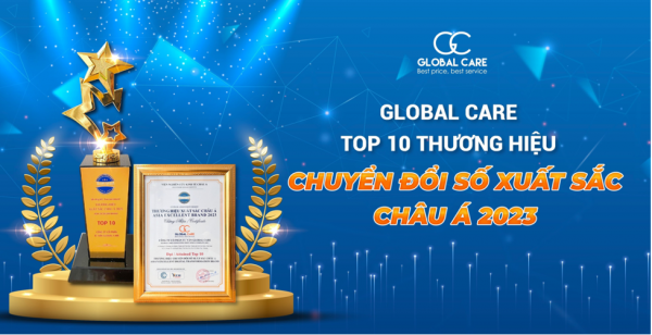 Global Care được vinh danh Top 10 – Thương hiệu chuyển đổi số xuất sắc Châu Á 2023 -0