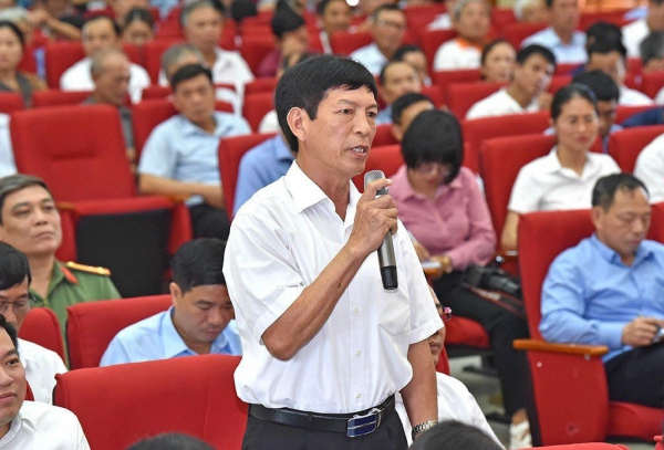 Chủ tịch Quốc hội Vương Đình Huệ tiếp xúc cử tri huyện Vĩnh Bảo, thành phố Hải Phòng -0