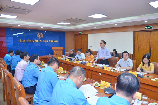 Thường trực Ủy ban Pháp luật làm việc với Tổng Liên đoàn Lao động Việt Nam -0