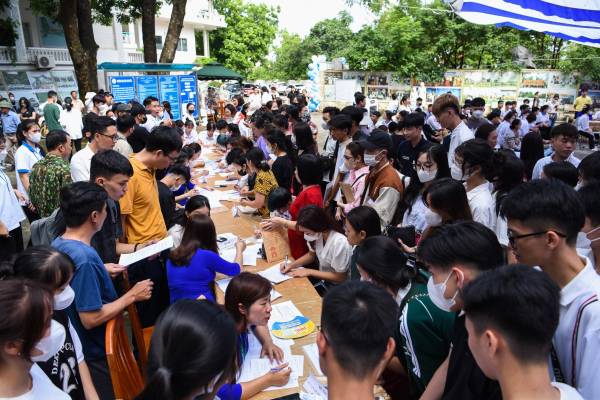 Hàng nghìn tân sinh viên hào hứng trong buổi nhập học tại Trường Đại học Kinh Bắc  -0