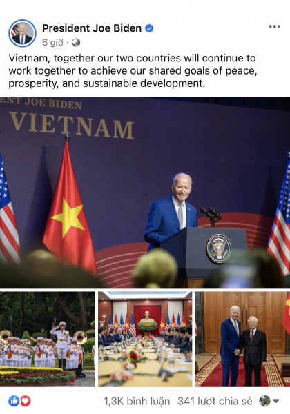 Tổng thống Biden: Cảm ơn sự ấm áp từ Việt Nam, khẳng định đây là chuyến thăm lịch sử -0