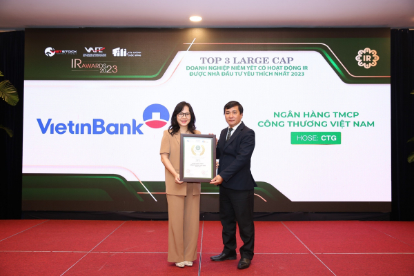 VietinBank xuất sắc giành giải thưởng Top 3 Doanh nghiệp niêm yết có hoạt động quan hệ nhà đầu tư yêu thích nhất 2023 -0