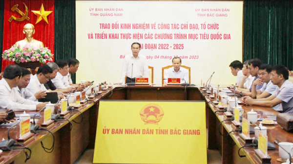 Hai tỉnh Bắc Giang và Quảng Nam trao đổi kinh nghiệm thực hiện chương trình mục tiêu quốc gia -0