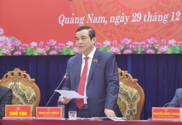 Không lấy phiếu tín nhiệm Chủ tịch HĐND tỉnh Quảng Nam Phan Việt Cường -0