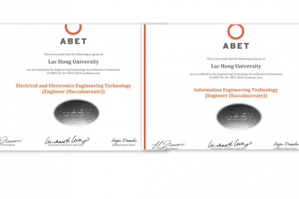 Đồng Nai: Trường Đại học Lạc Hồng có hai chương trình công nghệ kỹ thuật đạt chuẩn ABET của Mỹ -0