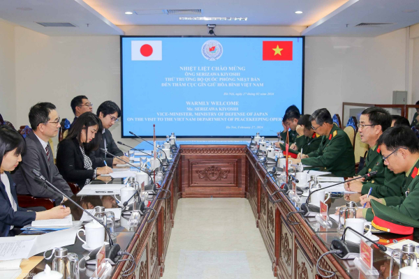 Việt Nam - Nhật Bản tăng cường hợp tác về gìn giữ hòa bình Liên hợp quốc -0