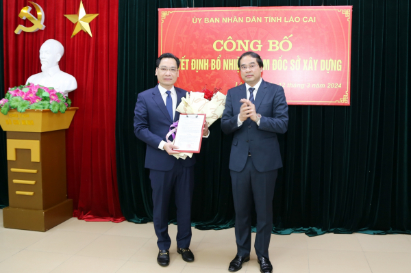 Lào Cai: Công bố quyết định bổ nhiệm Giám đốc Sở Xây dựng -0