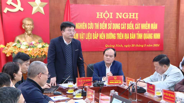 Quảng Ninh: Địa phương đầu tiên trong cả nước đề xuất được mở rộng thí điểm dùng cát biển làm nền đường -0