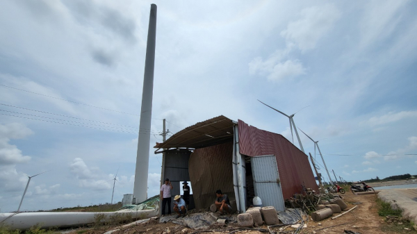 Sau sự cố gãy cánh quạt điện gió ở Bạc Liêu: Người dân mỏi mòn chờ bồi thường thiệt hại -0