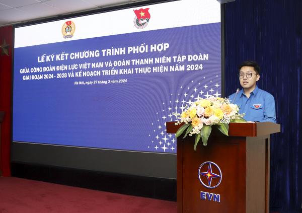 Ký kết chương trình phối hợp giữa Công đoàn Điện lực Việt Nam và Đoàn Thanh niên EVN -0