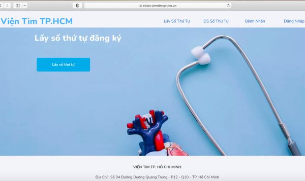 Công an vào cuộc vụ website Viện Tim TP. Hồ Chí Minh bị tấn công