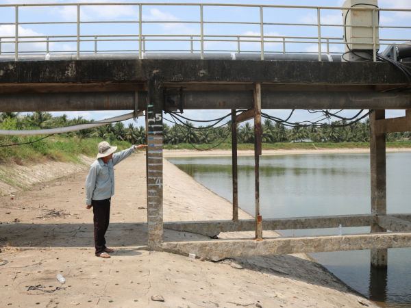 Tiền Giang: Huyện Tân Phú Đông “gồng mình” ứng phó với hạn mặn
