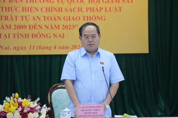 Đoàn giám sát của Ủy ban Thường vụ Quốc hội làm việc với UBND tỉnh Đồng Nai -1