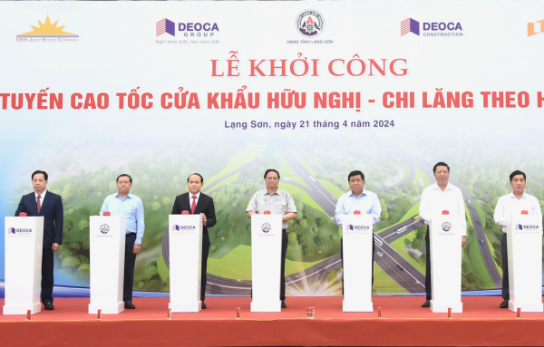 Thủ tướng Phạm Minh Chính phát lệnhkhởi công Dự án cao tốc cửa khẩu Hữu Nghị - Chi Lăng -0