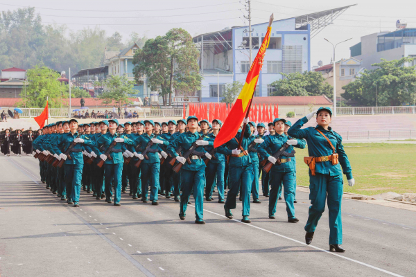 Hợp luyện diễu binh chào mừng Lễ Kỷ niệm 70 năm Chiến thắng Điện Biên Phủ -4