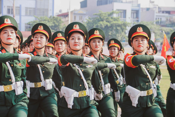 Hợp luyện diễu binh chào mừng Lễ Kỷ niệm 70 năm Chiến thắng Điện Biên Phủ -3