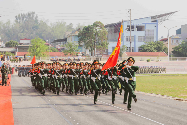 Hợp luyện diễu binh chào mừng Lễ Kỷ niệm 70 năm Chiến thắng Điện Biên Phủ -5