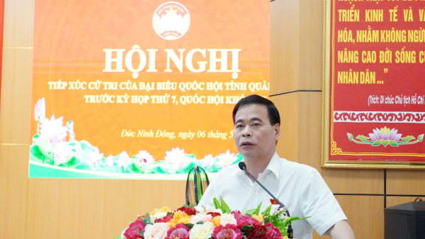 Đoàn ĐBQH tỉnh Quảng Bình tiếp xúc cử tri trước Kỳ họp thứ 7 -0