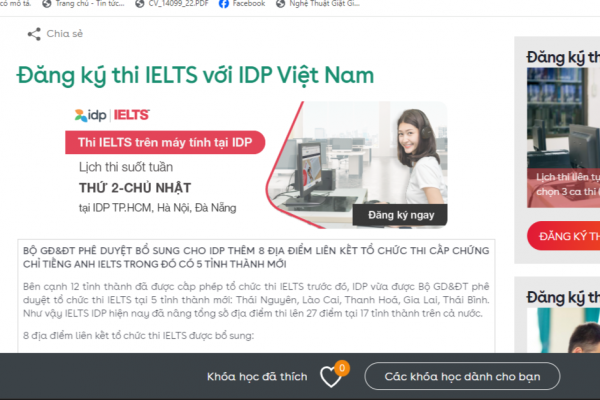 TP. Hồ Chí Minh: Công ty Giáo dục IDP Việt Nam cấp hơn 66.000 chứng chỉ IELTS khi chưa được cấp phép -0
