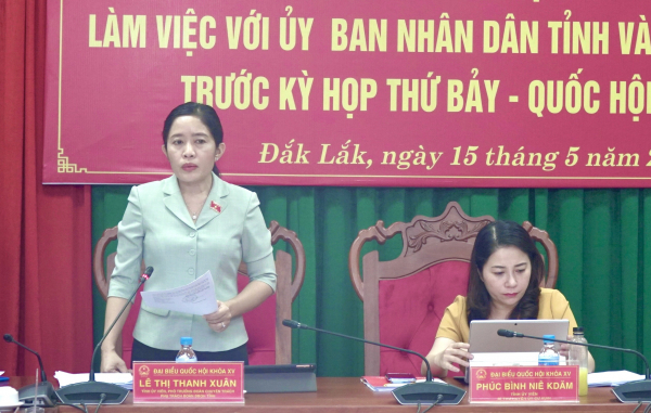 Đoàn ĐBQH tỉnh Đắk Lắk xem xét các nội dung, báo cáo chuẩn bị cho Kỳ họp thứ 7, Quốc hội Khoá XV  -0