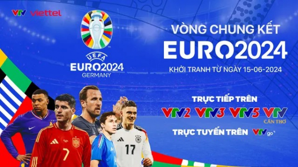 VTV phát sóng trực tiếp toàn bộ các trận đấu tại EURO 2024 -0