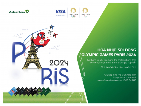 Hòa nhịp Olympic Paris 2024 cùng Vietcombank thông qua chuỗi hoạt động dành cho khách hàng -0