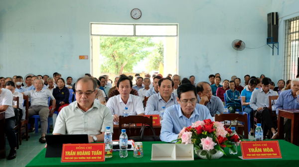 Phó Chủ tịch Quốc hội, Thượng tướng Trần Quang Phương tiếp xúc cử tri xã Hành Thiện, huyện Nghĩa Hành, Quảng Ngãi -0